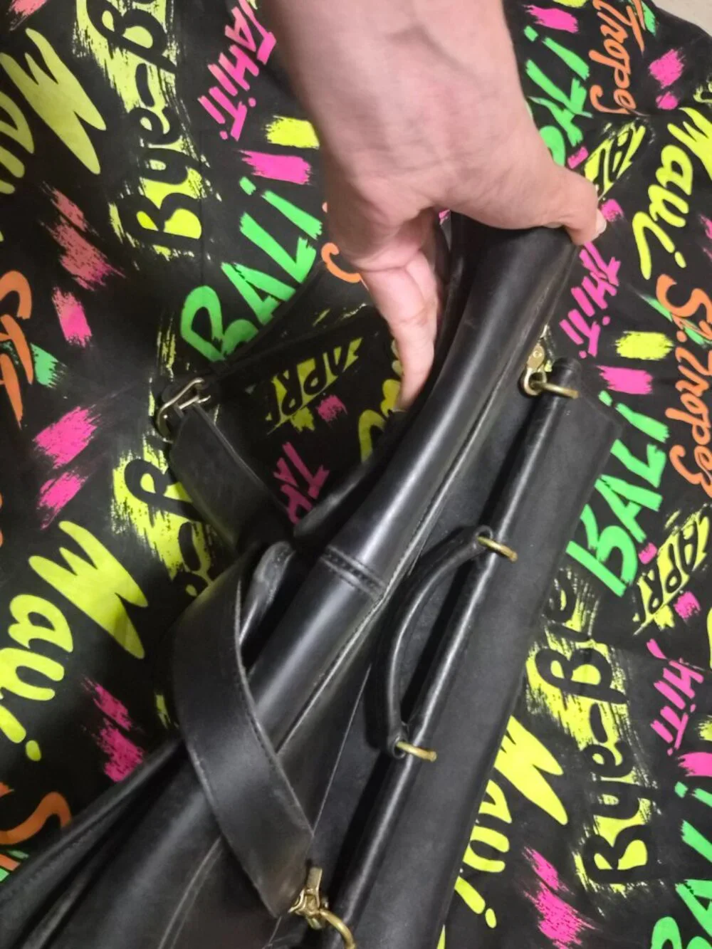 Vintage Black Coach Briefcase